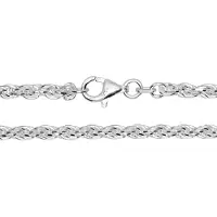 Ostsee-Schmuck Kette - Kordel 2,8 mm - Silber 925/000 - , Silber