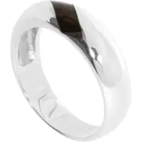 Ostsee-Schmuck Fingerring "- Malte - Silber 925/000 - Bernstein" Gr. 62, silber (silber 925, silberfarben, weiß), Fingerringe, Damen, 62, Fingerring