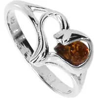 Ostsee-Schmuck Fingerring "Ring Herz Ring Herz" Gr. 60, silber (weiß, neutral), Fingerringe, Damen, 60 (19,1), Silber 925 (Sterlingsilber), Fingerring