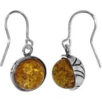 Ostsee-Schmuck Paar Ohrhänger "Ohrhänger Kugel 10 mm-Sarah Vicenca", weiß (weiß, neutral), Ohrringe, Damen, 27 x 12mm, Silber 925 (Sterlingsilber), Paar Ohrhänger