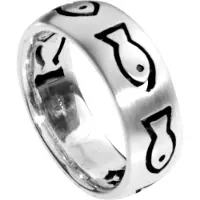 Ostsee-Schmuck Fingerring "- Fisch - Silber 925/000 -" Gr. 60, silber (silber 925, silberfarben, weiß), Fingerringe, Damen, 60, Fingerring
