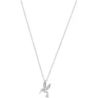 Amor Kette mit Anhänger "Kolibri", silber (silberfarben), Halsketten, Damen, Silber 925 (Sterlingsilber), L: 45 B: 1mm, Kette mit Anhänger, B:1mm