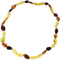 Ostsee-Schmuck Kette - Tova - Bernstein - , Mehrfarbig