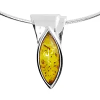 Ostsee-Schmuck Halsreif "Halsreif mit Anhänger Gleiter-Rieke" Gr. 50, silber (weiß, neutral), Halsketten, Damen, 50cm, Silber 925 (Sterlingsilber), L: 42, Halsreif