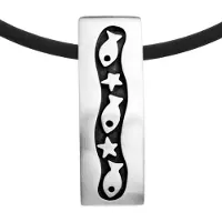 Ostsee-Schmuck Halsreif "Halsreif mit Anhänger" Gr. 45, silber (weiß, neutral), Halsketten, Damen, 45cm, Silber 925 (Sterlingsilber), L: 42, Halsreif