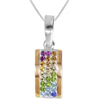 Ostsee-Schmuck Kette mit Anhänger "Kette mit Anhänger Christina" Gr. 45, silber (weiß, neutral), Halsketten, Damen, 45cm, Silber 925 (Sterlingsilber), L: 42, Kette mit Anhänger