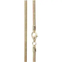 Ostsee-Schmuck Kette - Schlange vergoldet 3,0 mm - Silber 925/000 - , Gelb