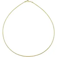 Ostsee-Schmuck Halsreif - Omega 1,7 mm - Silber 925/000, vergoldet - , Gelb