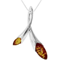Ostsee-Schmuck Kette mit Anhänger "Kette mit Anhänger Gleiter-Bea" Gr. 45, silber (weiß, neutral), Halsketten, Damen, 45cm, Silber 925 (Sterlingsilber), L: 42, Kette mit Anhänger