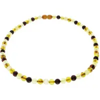 Ostsee-Schmuck Kette ohne Anhänger "- Kugel 6 mm - Bernstein -" Gr. 50, bunt (mehrfarbig, braun), Halsketten, Damen, 50, Bernstein, Kette ohne Anhänger