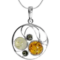 Ostsee-Schmuck Kette mit Anhänger "Kette mit Anhänger Smilla" Gr. 50, silber (weiß, neutral), Halsketten, Damen, 50cm, Silber 925 (Sterlingsilber), L: 42, Kette mit Anhänger