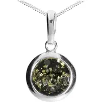 Ostsee-Schmuck Kette mit Anhänger - Paulina - Silber 925/000 - Bernstein Silber