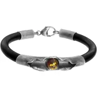 Ostsee-Schmuck Armband "- Hedi-Sarah Vicenca - Silber 925/000 - Bernstein" Gr. 20, silber (silber 925, silberfarben, weiß), Armbänder, Damen, 20, Silber 925 (Sterlingsilber), Armband