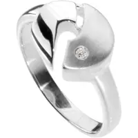 Ostsee-Schmuck Fingerring "Ring Rica Ring Rica" Gr. 52, silber (weiß, neutral), Fingerringe, Damen, 52 (16,6), Silber 925 (Sterlingsilber), Fingerring