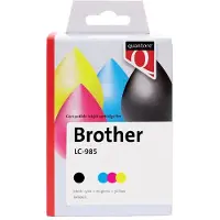Quantore - Tintenpatronen-Alternative für LC-985 Schwarz + 3 Farben