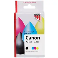 Quantore - Tintenpatronen-Alternative für PG-510 CL-511 Schwarz + 3 Farben