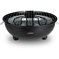 Alpina Electric BBQ - Tischgrill - No Smoke - Indoor Grillen - 1250W - Ø 30 Cm - Schwarz