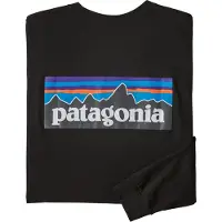 Patagonia - L/S P-6 Logo Responsibili-Tee - Longsleeve Gr XS schwarz
