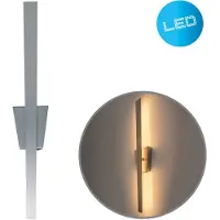 Näve LED-Wandleuchte Trevor mit Schalter, nickel matt