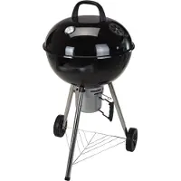 Huismerk Holzkohlegrill rund 57 cm - Schwarz
