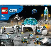 LEGO 60350 City Mond-Forschungsbasis Weltraum-Spielzeug aus der NASA Serie mit Astronauten-Minifiguren, Geschenk zu Weihnachten ab 7 Jahre