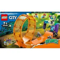 LEGO 60338 City Stuntz Schimpansen-Stuntlooping mit Rampe, Motorrad und 3 Figuren