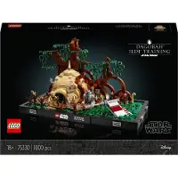 LEGO 75330 Star Wars Jedi Training auf Dagobah – Diorama Set für Erwachsene mit Luke Skywalker, Yoda und R2-D2-Figuren sowie Luke Skywalkers X-Wing, Geschenkidee für Männer, Frauen, Ihn, Sie