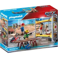 Playmobil Konstruktions-Spielset "Baugerüst mit Handwerkern (70446)", City Action