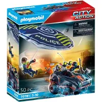 Playmobil City Action Polizei-Fallschirm: Verfolgung des Amphibien-Fahrzeugs 70781