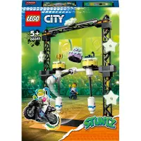 LEGO 60341 City Stuntz Umstoß-Challenge Set, inkl. Motorrad und Stunt Racer Minifigur, Action-Spielzeug, Geschenk Set für Kinder ab 5 Jahren