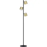 Stars of Light Schwarz mit goldener Stehlampe Altamira