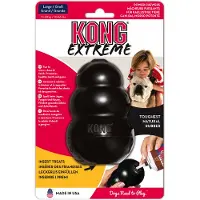 Kong Hundespielzeug Gummi groß schwarz (zwart)