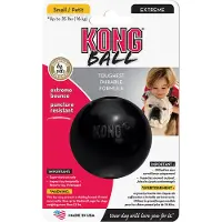 Kong Dog X-treme Gummiball schwarz klein (zwart)