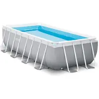 Intex 400 x 200 x 100 cm Prism Frame Pool Set Rechteck