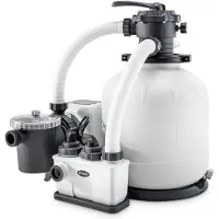 Intex Sandfilteranlage & Salzwassersystem Krystal Clear | 10,0 m3/h Leistung