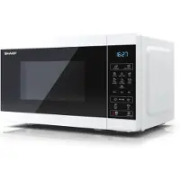 Sharp YC-MS02E-W, Arbeitsplatte, Solo-Mikrowelle, 20 l, 800 W, Eingebautes Display, LED