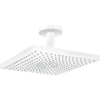 Hansgrohe Raindance E 300 Air 1-jet Kopfbrause, mit Deckenanschluss, 26250700, Farbe: Snow (weiß matt)