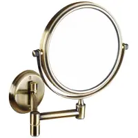 Bemeta Kosmetikspiegel Retro, doppelseitig, Durchmesser 140 mm, Bronze