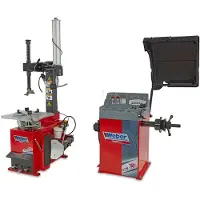 Weber Profi PKW Reifenmontiermaschine und Radwuchtmaschine mit Hilfsmontagearm