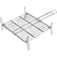 EDM Doppelgrill 50x50 Cm Silber Silber One Size