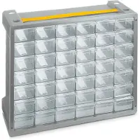 Terry Store-Age Poker, Kasten für Kleinteile, Grau, Transparent, 405 mm, 150 mm, 325 mm, 625 mm