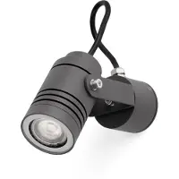 Faro 70260, Wandbeleuchtung für den Außenbereich, Dunkles Grau, Aluminium, IP54, I, GU10