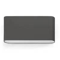 Faro 70647, Wandbeleuchtung für den Außenbereich, Dunkles Grau, Aluminium, IP54, I, 13 W