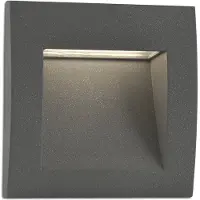 Faro 70148, Wandbeleuchtung für den Außenbereich, Dunkles Grau, Aluminium, IP65, I, 3 W