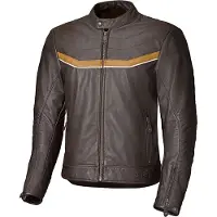 Held Heyden Braun Beige Motorrad Lederjacke Größe 54
