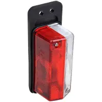 Pricenet Umrissleuchte rot/weiß 92x42mm auf Halterung im Blister