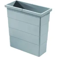 Hailo 12 Liter Inneneimer 1122459 hellgrau 320 x 141 x 350 mm 2 Henkel
