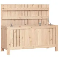 vidaXL Gartentruhe 108x42,5x54 cm Massivholz Kiefer