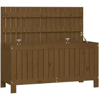 vidaXL Gartentruhe Honigbraun 108x42,5x54 cm Massivholz Kiefer
