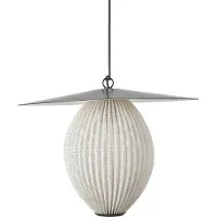 Gubi Satellite Außen Pendelleuchte Ø27 Cream White/Black - , Satellite, Schwarz, für Balkon, Edelstahl, Design